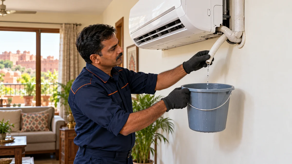 AC Leaking Water in Jaipur? Drainage Checks and Repair Guide